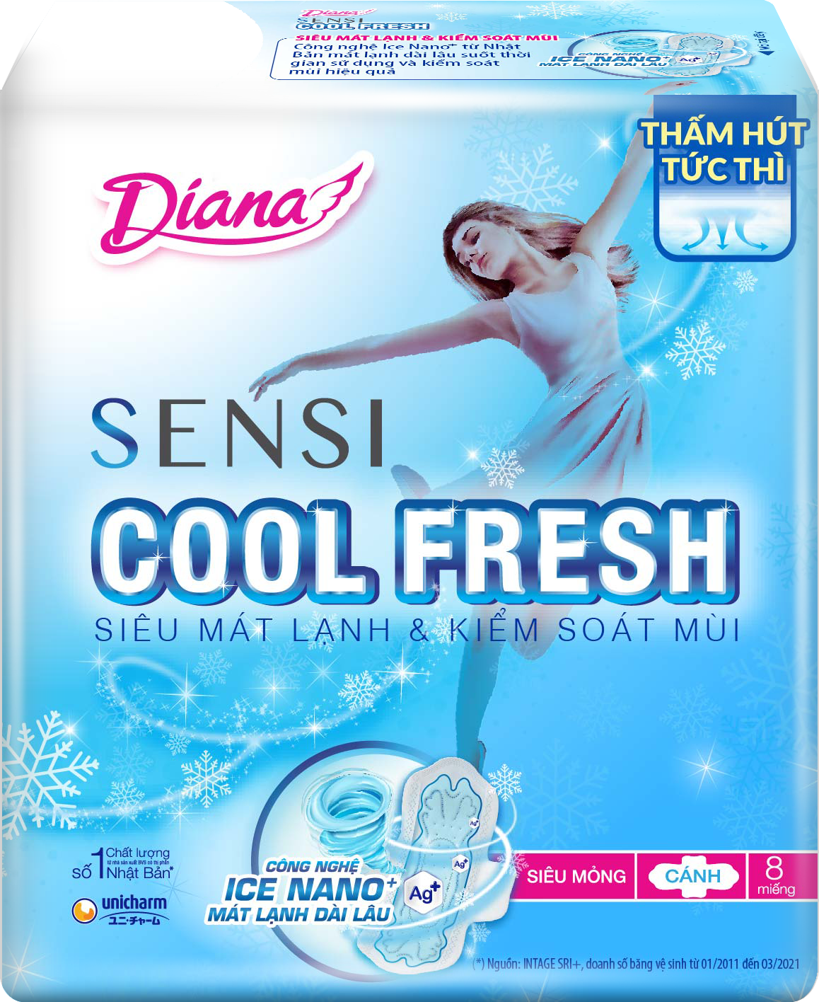 Diana SENSI Cool Fresh Siêu Mỏng Cách